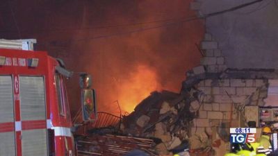 Fuga di gas e crollo, 14 feriti a Catania