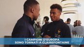 I campioni d'Europa in ritiro con la Francia