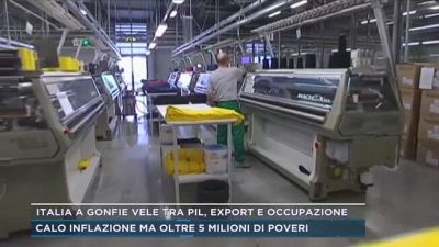Italia a gonfie vele tra pil, export e occupazione