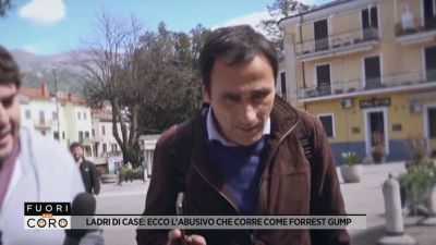 Ladri di case: ecco l'abusivo che corre come Forrest Gump