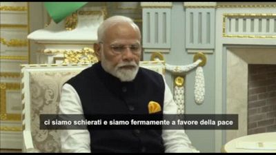 Modi a Zelensky: non siamo neutrali ma fermamente a favore della pace