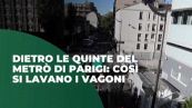 Il lavaggio della metropolitana a Parigi
