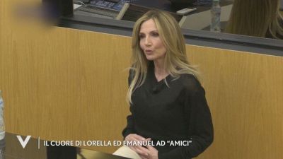 Il cuore di Lorella Cuccarini ed Emanuel Lo ad "Amici"