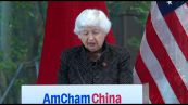 Yellen: sussidi cinesi all'industria un rischio per economia globale