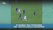 Combinazione da sogno Totti-Xavi e l'ex Barcellona fa gol con lo scavetto