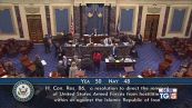 Il Senato Usa vota contro il presidente