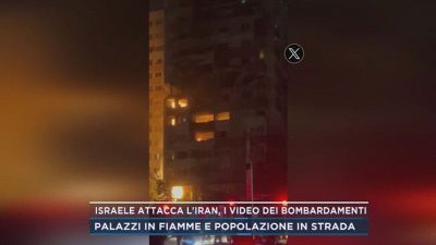 Israele attacca l'Iran, i video dei bombardamenti