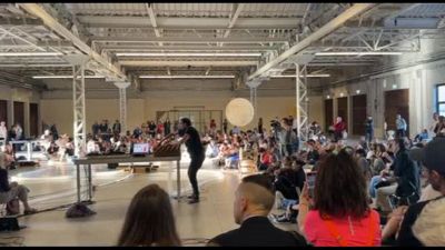 Attivazione sonora di Tarek Atoui in Pirelli HangarBicocca