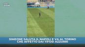 Simeone lascia il Napoli tra l'affetto dei tifosi
