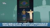 Dopo CR7, spettacolo droni anche per Neymar a Rio de Janeiro