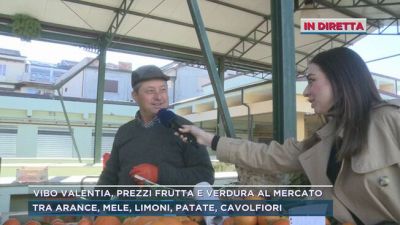 Vibo Valentia, prezzi frutta e verdura al mercato