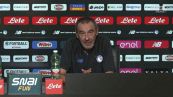 Sarri: "Sorteggio sfortunato, l'Atalanta è in costruzione, abbiamo margine di miglioramento"