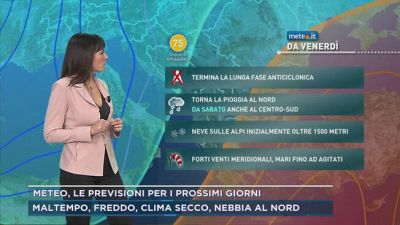 Meteo, le previsioni per i prossimi giorni