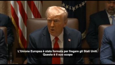 Trump: all'Ue presto dazi al 25%, è stata fatta apposta per fregarci