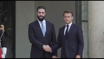 Il leader siriano al-Shareh da Macron, prima visita in Occidente