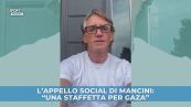 L'appello social di Mancini per Gaza