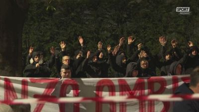 Striscioni e cori contro squadra e dirigenti alla festa del Milan