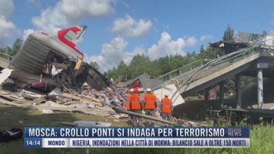 Breaking News delle 14.00 | Mosca: crollo ponti, si indaga per terrorismo