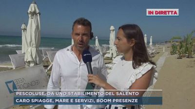 Pescoluse, da uno stabilimento del Salento