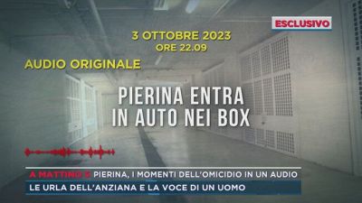 Pierina, i momenti dell'omicidio in un audio