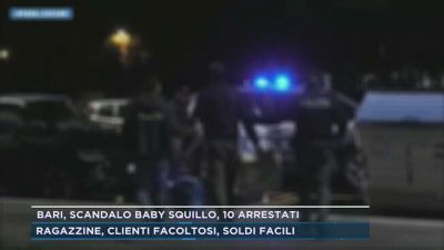 Bari, scandalo baby squillo, 10 arrestati