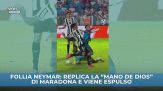 Follia Neymar, replica la "Mano de Dios"