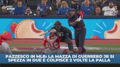 Pazzesco in MLB: la mazza si spezza in due e colpisce due volte la palla