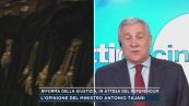 Il ministro degli esteri Tajani sul referendum della giustizia