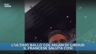 Giroud, l'emozionante saluto ai tifosi