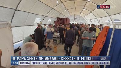 Breaking News delle 16.00 | Il Papa sente Netanyahu: cessate il fuoco