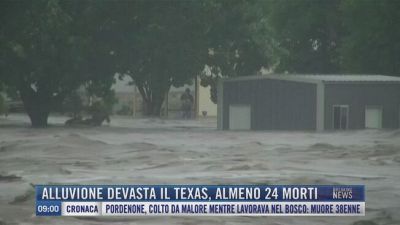 Breaking News delle 09.00 | Alluvione devasta il Texas, almeno 24 morti