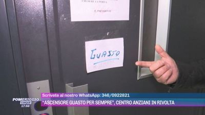"Ascensore guasto per sempre", centro anziani in rivolta