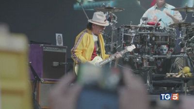 Con Santana e Jarre, giganti della musica