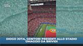 Genitori Diogo Jota allo stadio, il tributo è da brividi