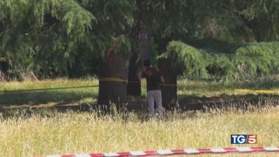 Villa Pamphili, donna e bambina americane?