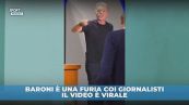 Baroni: furia in conferenza stampa