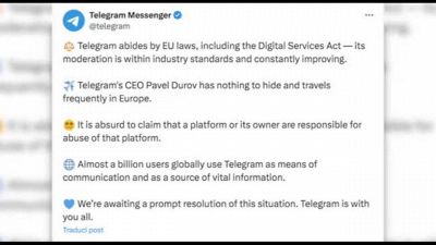 Telegram replica alle accuse su X: "Durov non ha nulla da nascondere"