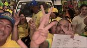 Mega corteo a Rio de Janeiro dei sostenitori di Flavio Bolsonaro
