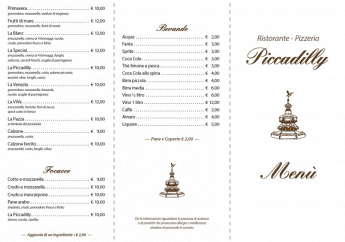 piccadilly menu 1