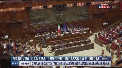 Breaking News delle 14.00 | Manovra: Camera, governo incassa la fiducia