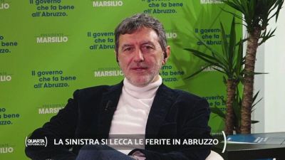 In collegamento con Marco Marsilio, Presidente Regione Abruzzo