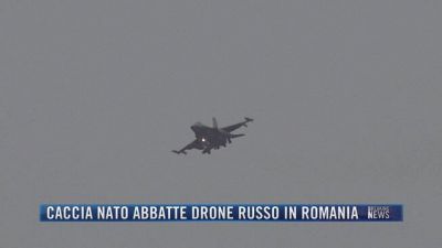 Breaking News delle 21.30 | Caccia Nato abbatte drone russo in Romania