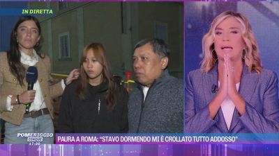 Paura a Roma: "Stavo dormendo e mi è crollato tutto addosso"