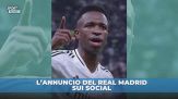 Vinicius rinnova con il Real Madrid fino al 2032: l'annuncio
