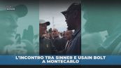 Sinner incontra Bolt: "Bello che leggende ci guardino"