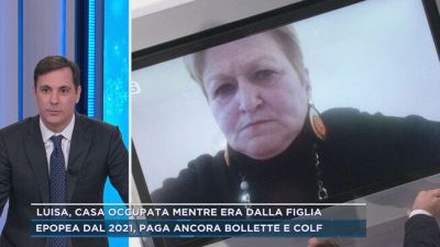 Luisa, casa occupata mentre era dalla figlia