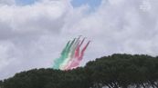 Frecce tricolare, spettacolo sul Foro Italico