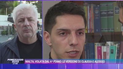 Malta, volata del 4° piano: le versioni di Claudia e Alessio