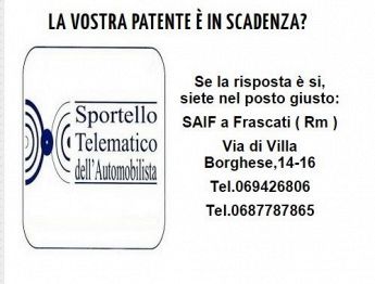 Rinnovo Patente Agenzia SAIF Frascati
