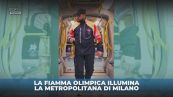 Fiamma Olimpica in metropolitana